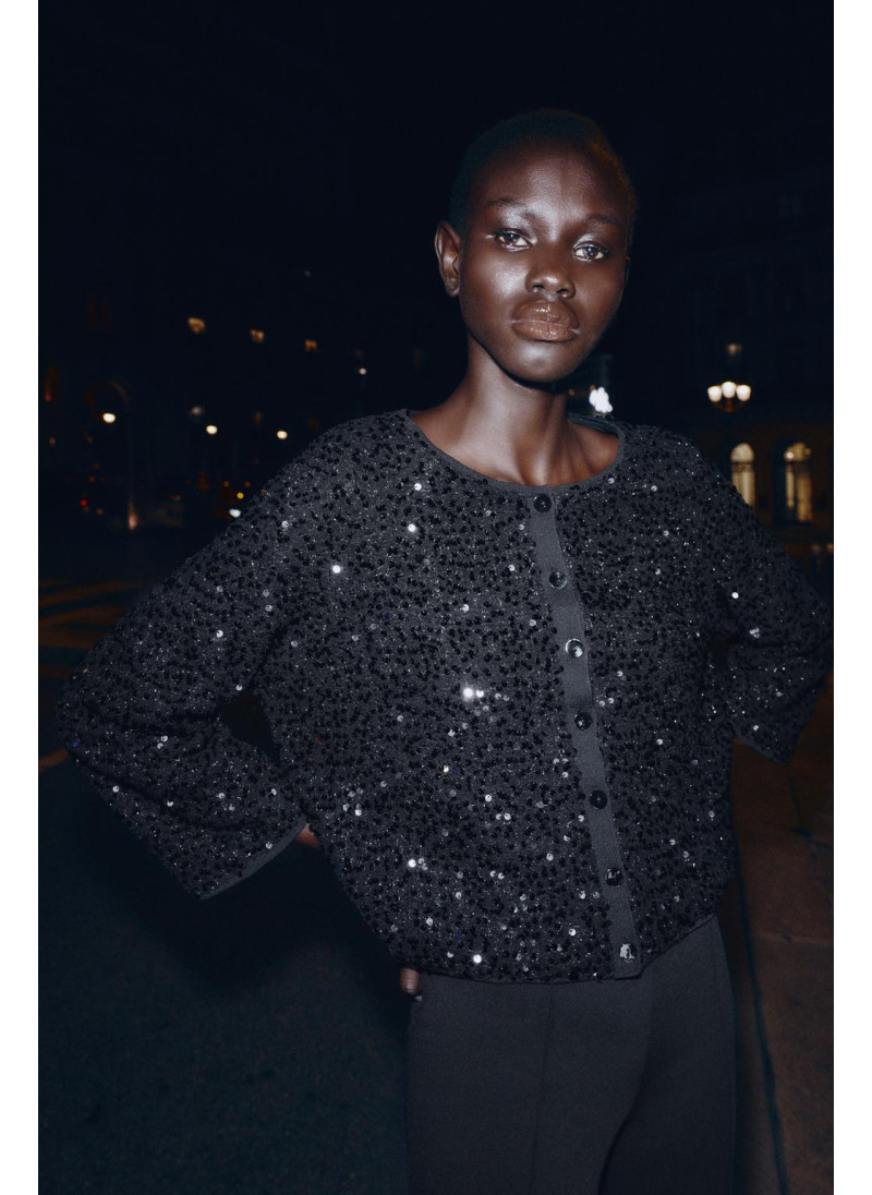 Кардиган с пайетками