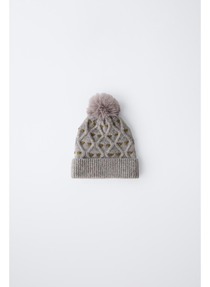 ТРИКОТАЖНАЯ ШАПКА В ГОРОШЕ�...