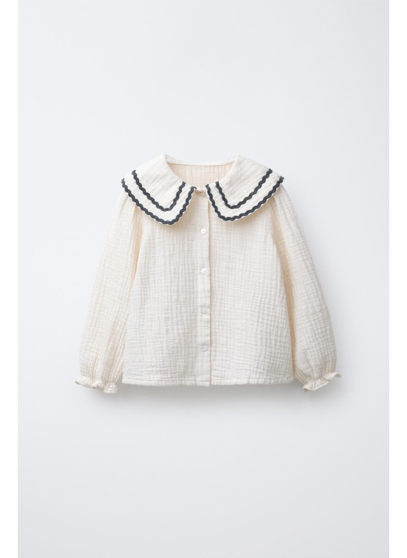 РУБАШКА ИЗ РЕЛЬЕФНОЙ ТКАНИ ...