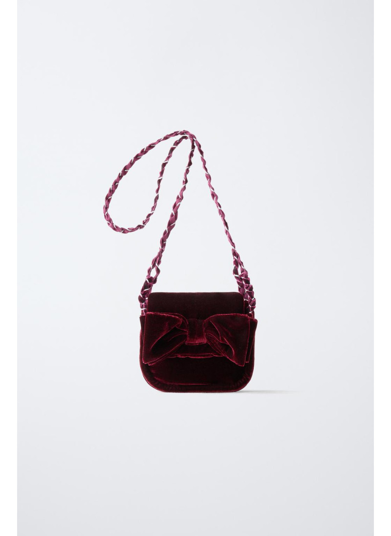 БАРХАТНАЯ СУМКА С БАНТОМ