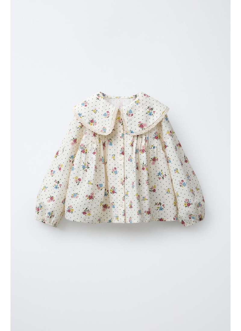 РУБАШКА С ЦВЕТОЧНЫМ ПРИНТО�...