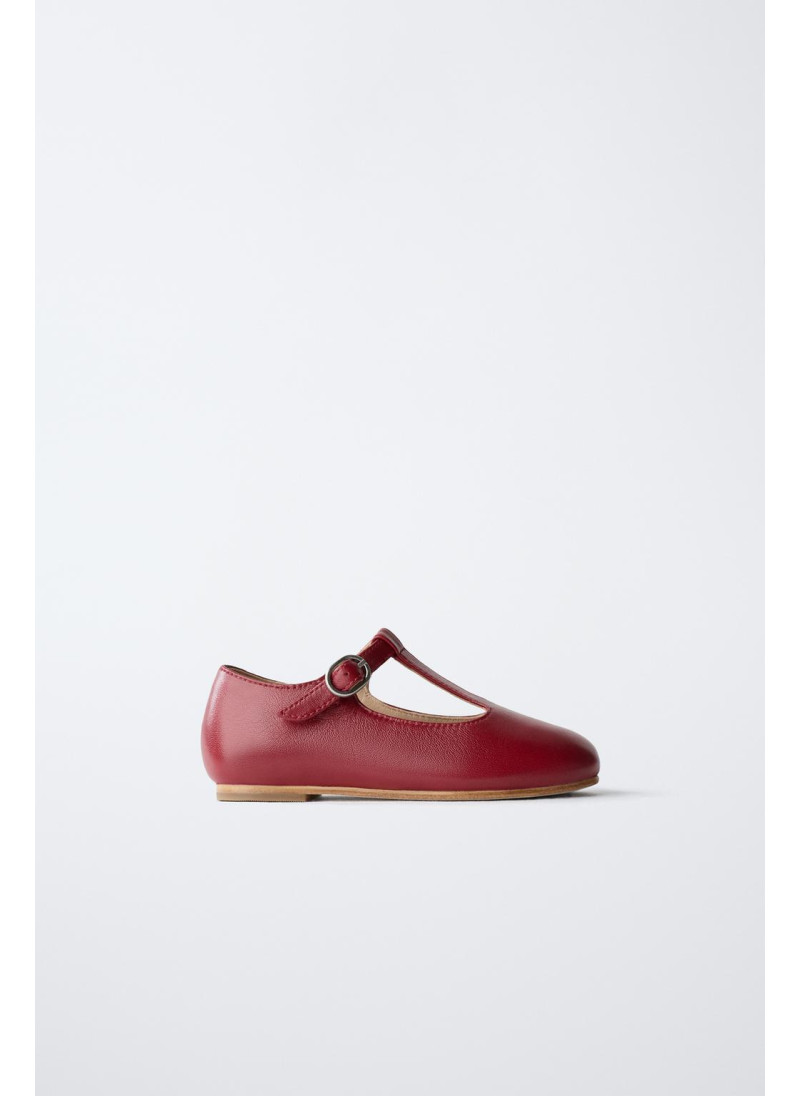 Туфли-балетки на t-образной ...