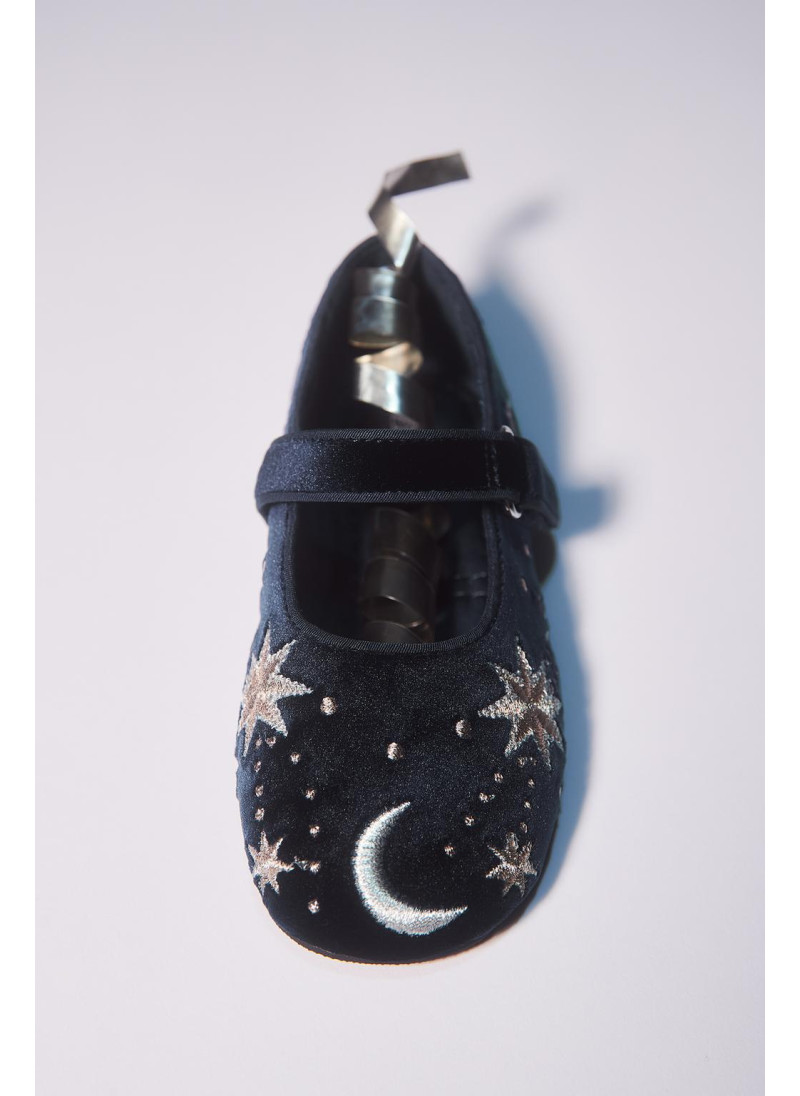 БАРХАТНЫЕ БАЛЕТКИ С ВЫШИВК�...