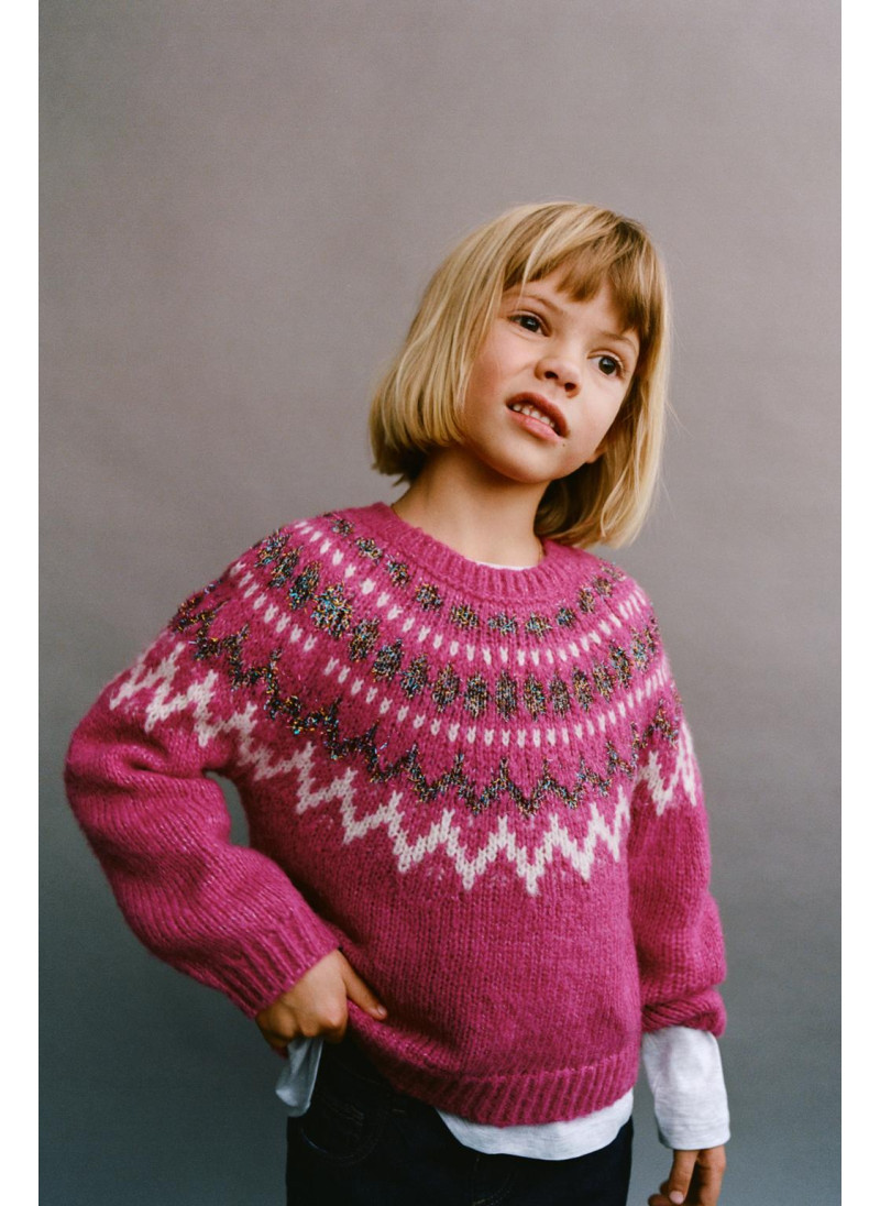 ЖАККАРДОВЫЙ СВИТЕР С БЛЕСТ�...