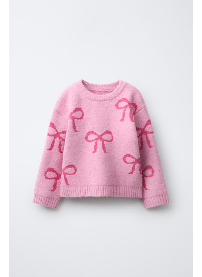 ВЯЗАНЫЙ ДЖЕМПЕР «БАНТЫ»