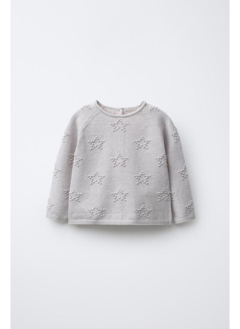 ВЯЗАНЫЙ ДЖЕРСИ С ВЫШИТЫМИ З...