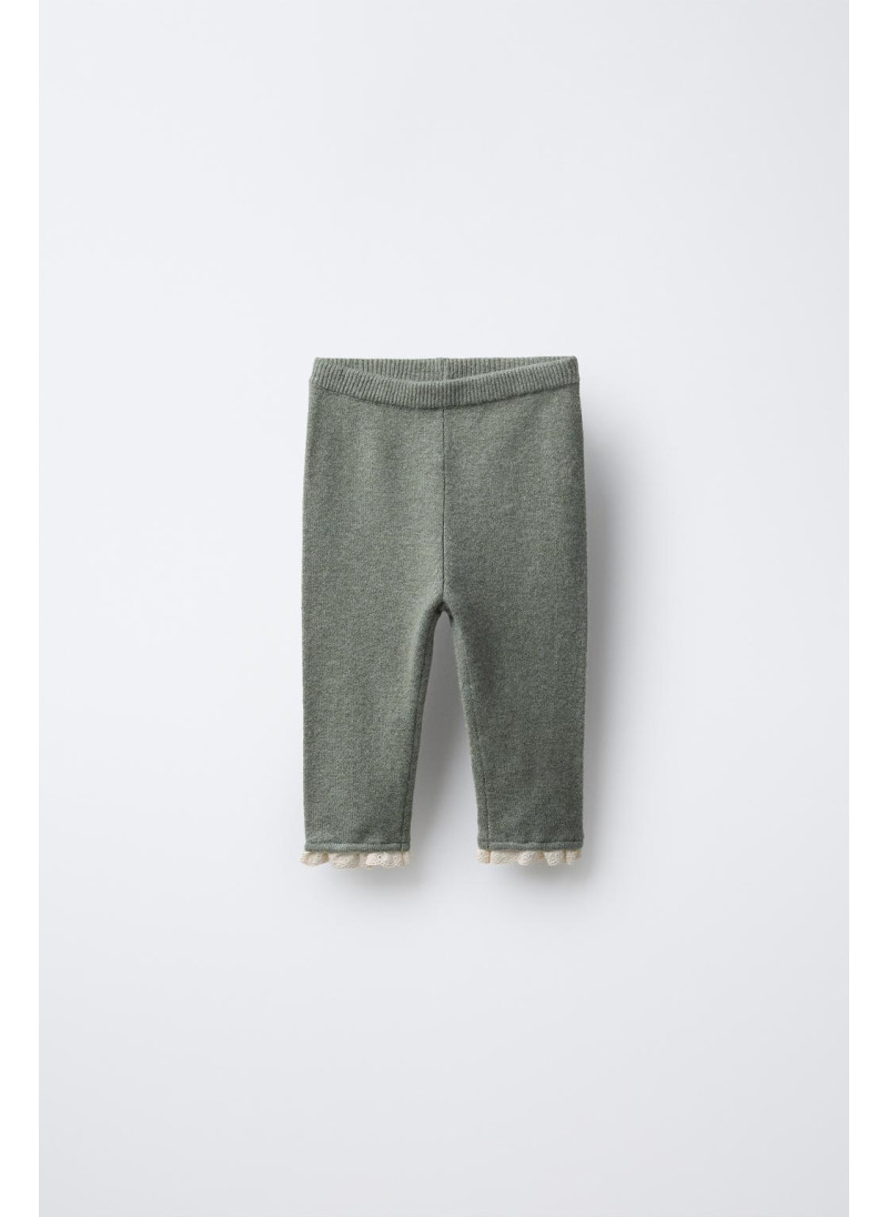 ТРИКОТАЖНЫЕ ЛЕГИНСЫ С КРУЖ�...