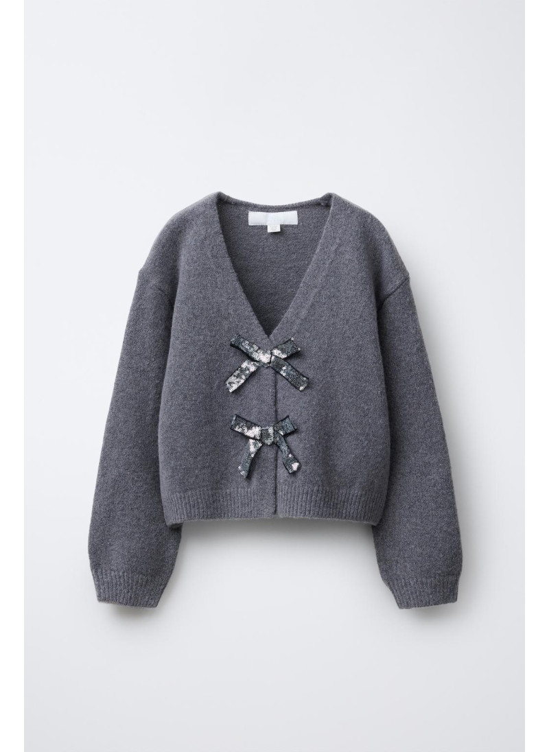 КАРДИГАН С V-ОБРАЗНЫМ ВЫРЕЗ�...