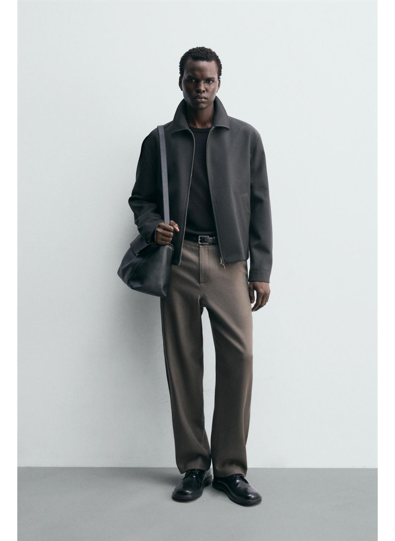 100% шерстяные брюки прямого кроя