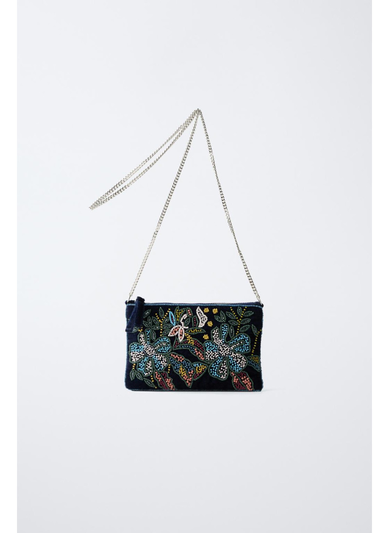 Сумка через плечо с бисерны...