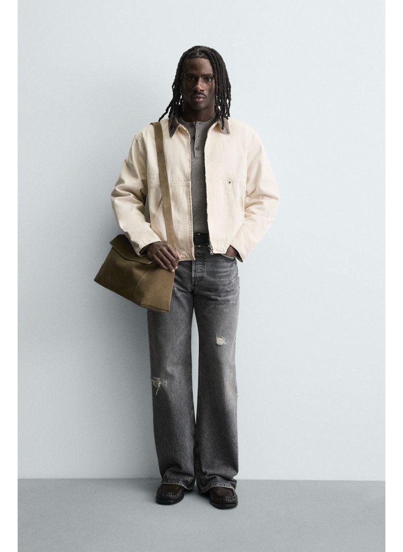 Куртка с контрастным ворот�...