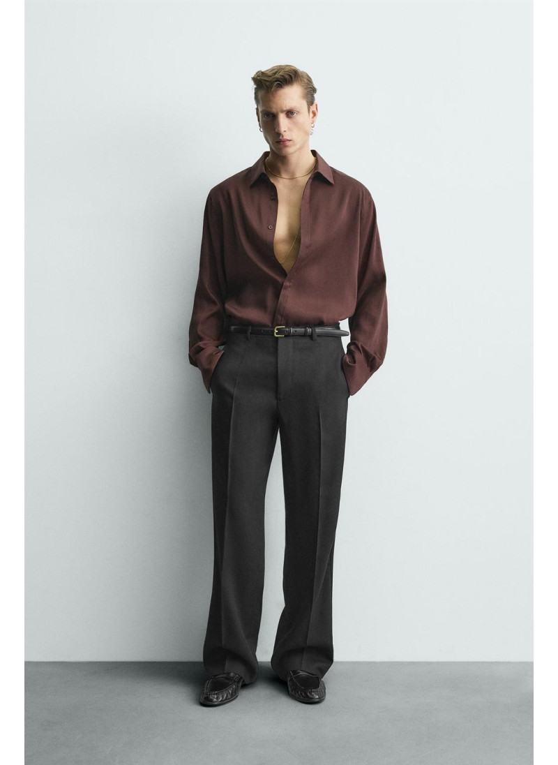 РУБАШКА RELAXED FIT ИЗ 100% ШЕЛКА LI...