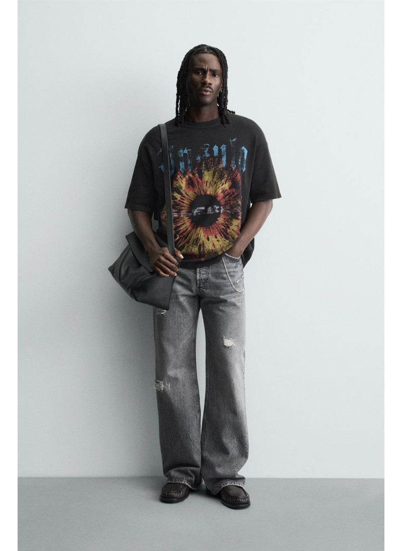 Вязаная футболка с контрас�...