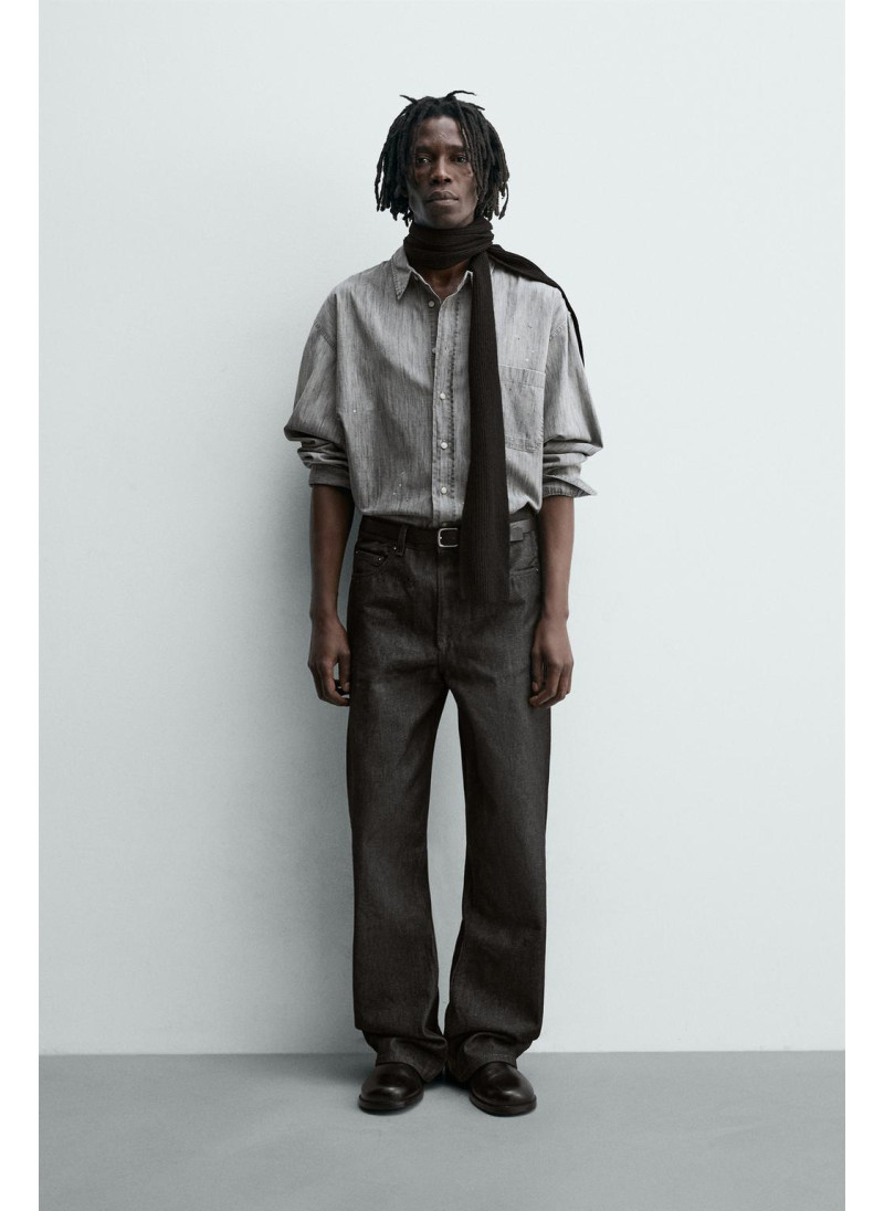 ДЖИНСОВАЯ РУБАШКА С ЭФФЕКТ�...