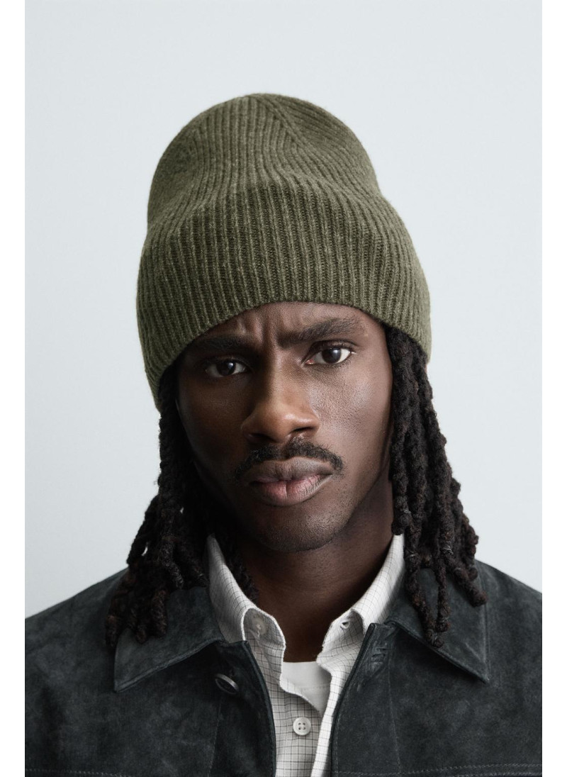 ШАПКА БИНИ В РУБЧИК ИЗ ШЕРС�...