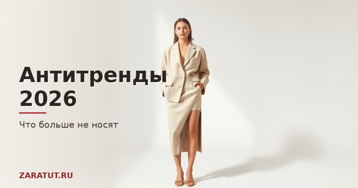 Антитренды 2026: что больше не носят и чем заменить