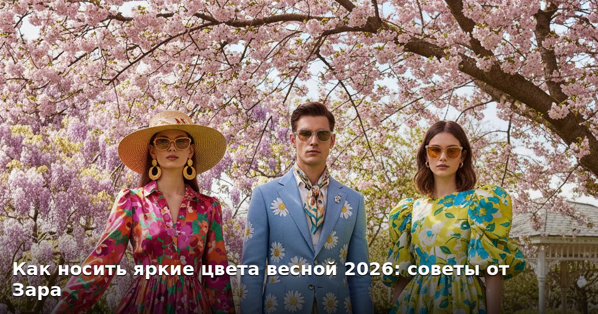 Как носить яркие цвета весной 2026: советы от Зара