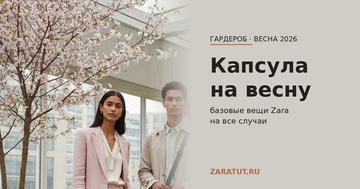Капсульный гардероб на весну 2026: стиль от Зара для всех случаев
