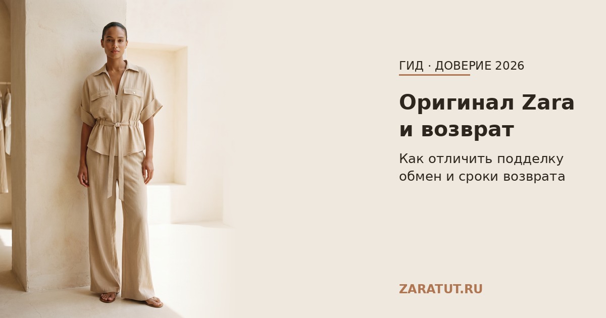Оригинальность Zara и возврат: как отличить оригинал и вернуть заказ