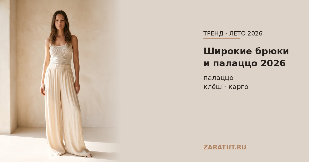 Широкие брюки и палаццо Zara 2026: модели и с чем носить