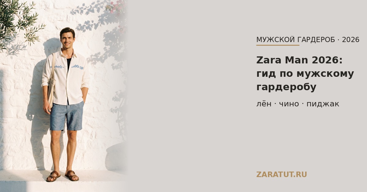 Zara Man 2026: гид по мужскому гардеробу