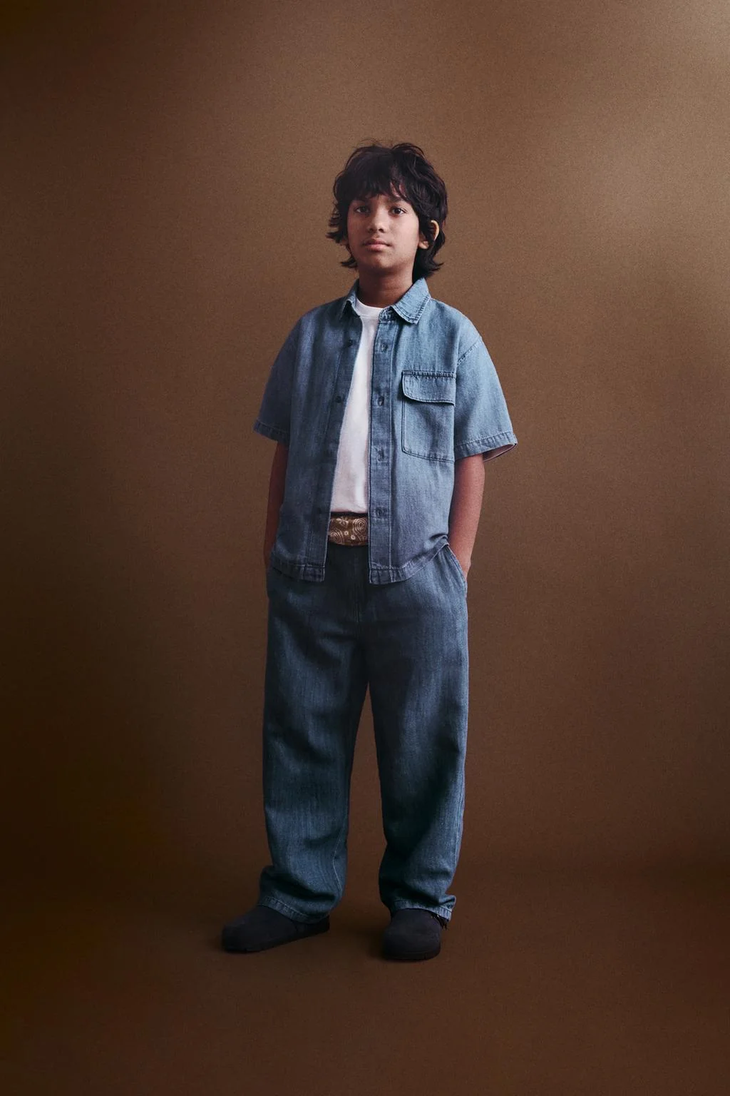 Рубашка из джинсы Fluid