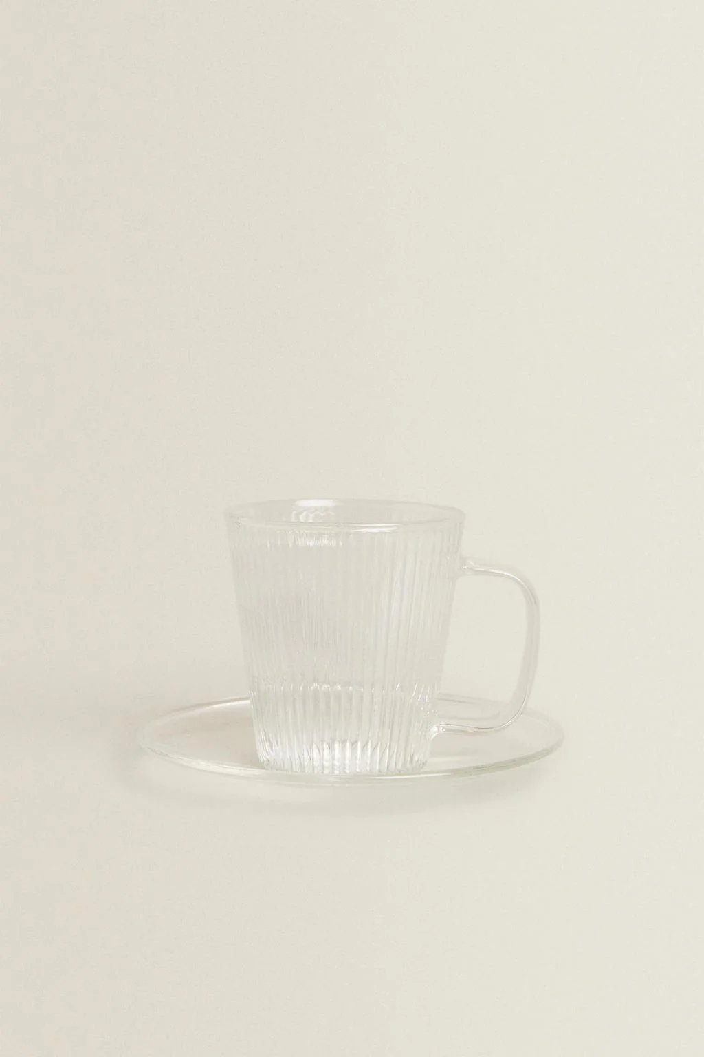 Боросиликатная стеклянная чашка для кофе с блюдцем — Кофе и чай