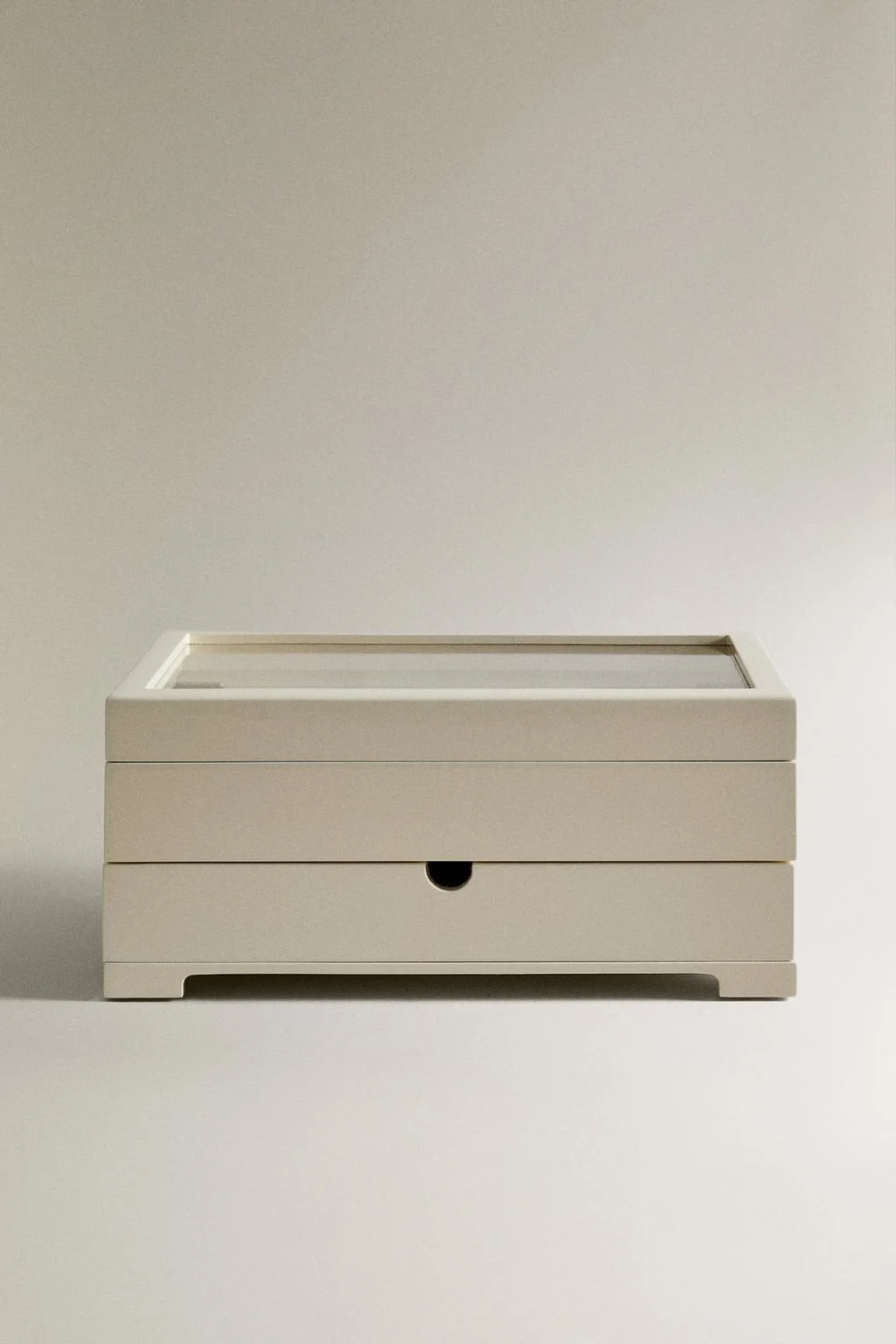 Маленькая лакированная шкатулка для украшений с крышкой и ящиком — Боксы с ювелирными изделиями