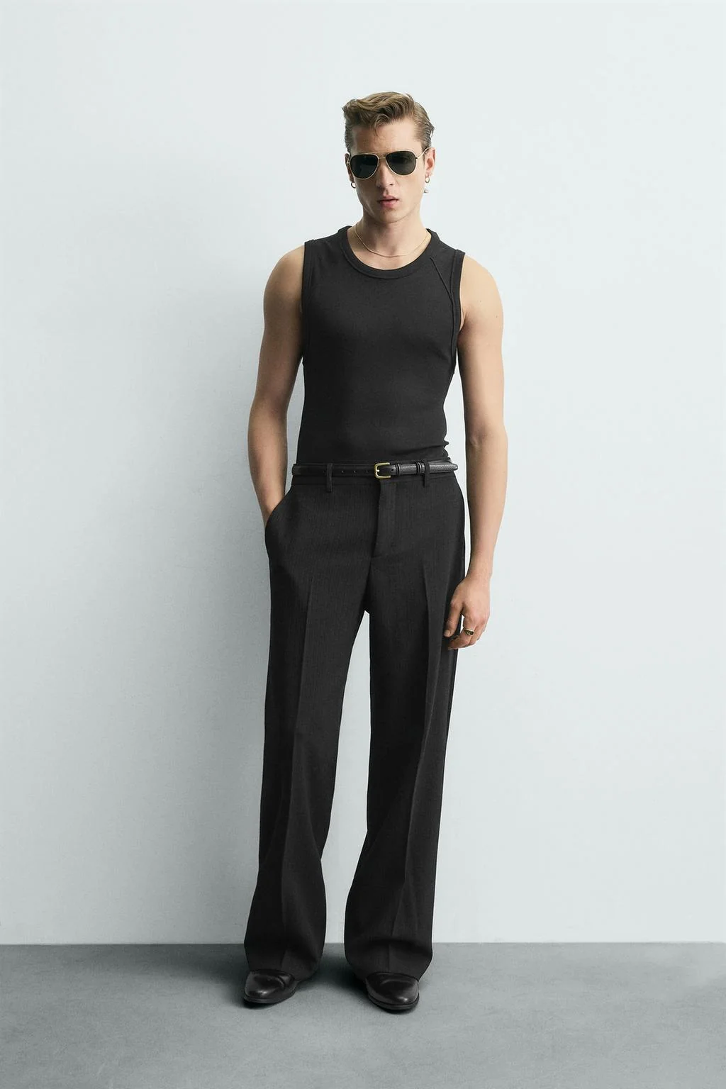 Топ майка зауженного кроя — Футболки