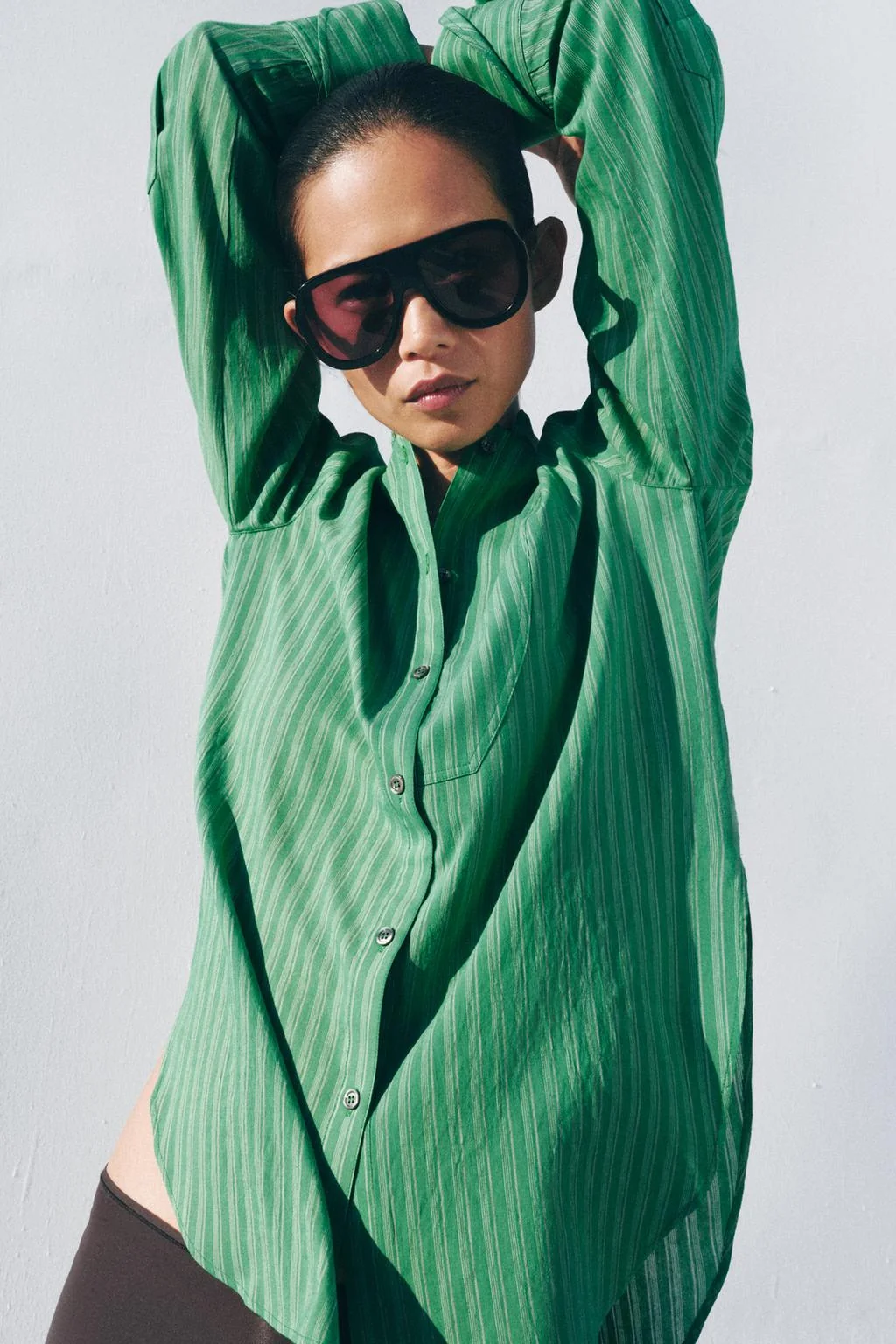 Рубашка с нагрудником в полоску коллекции ZW