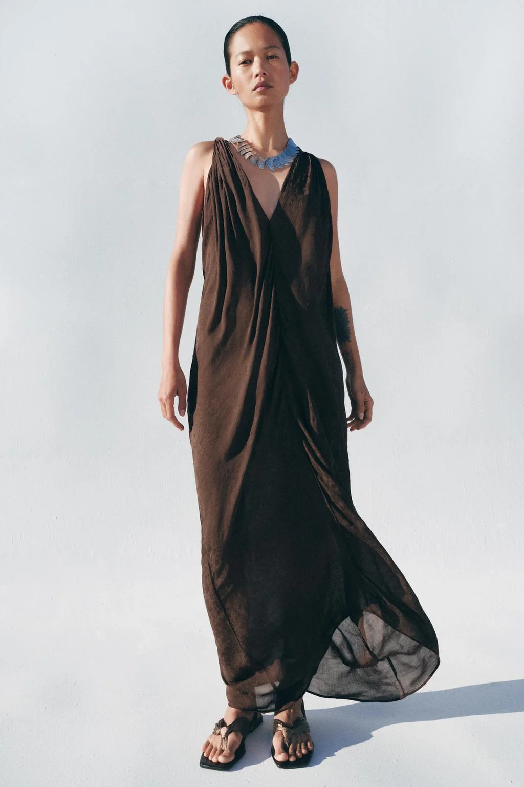 Платье миди с жаккардовым узором из коллекции ZW