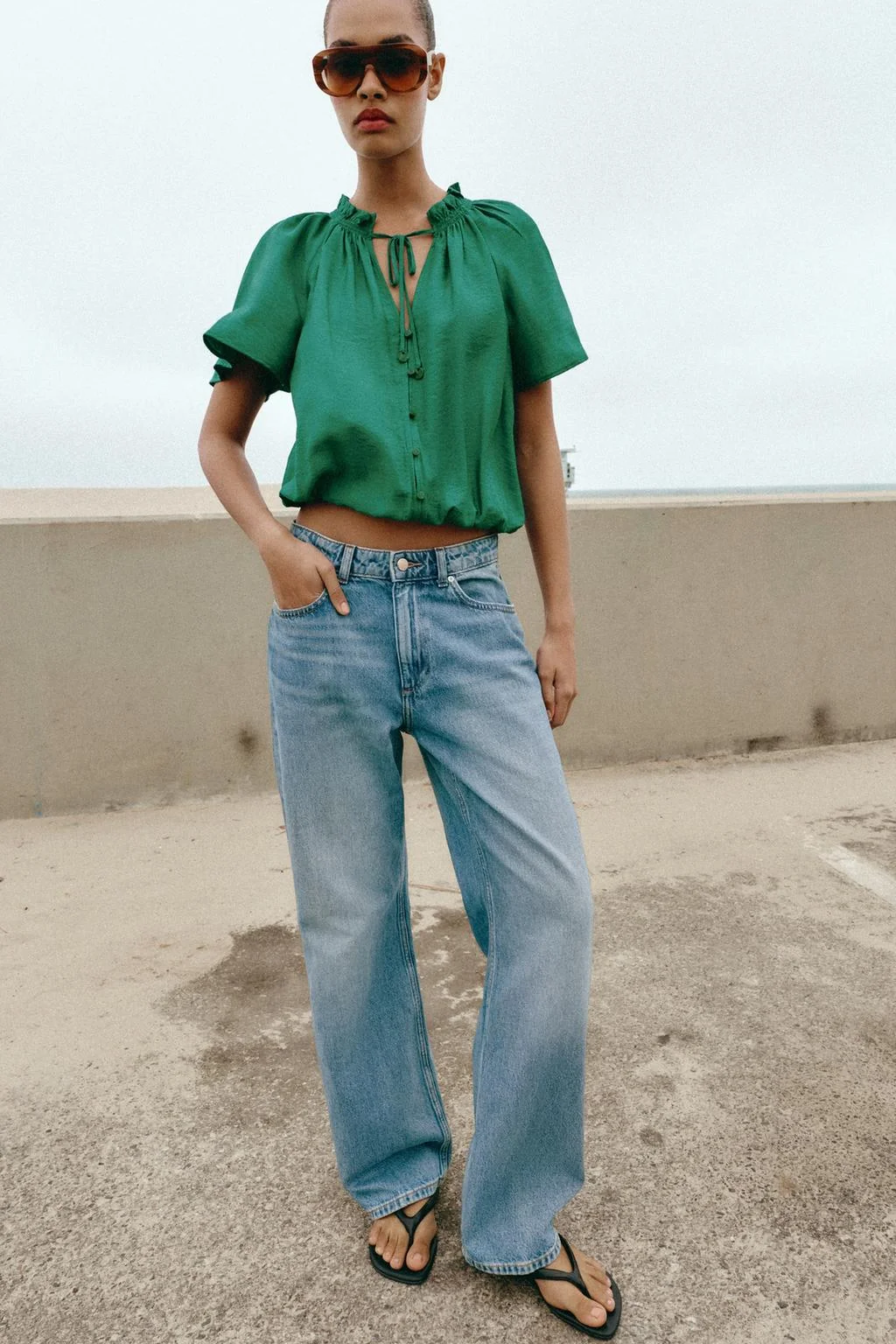 РОМАНТИЧЕСКАЯ БЛУЗА С ВОЛАНАМИ — Рубашки