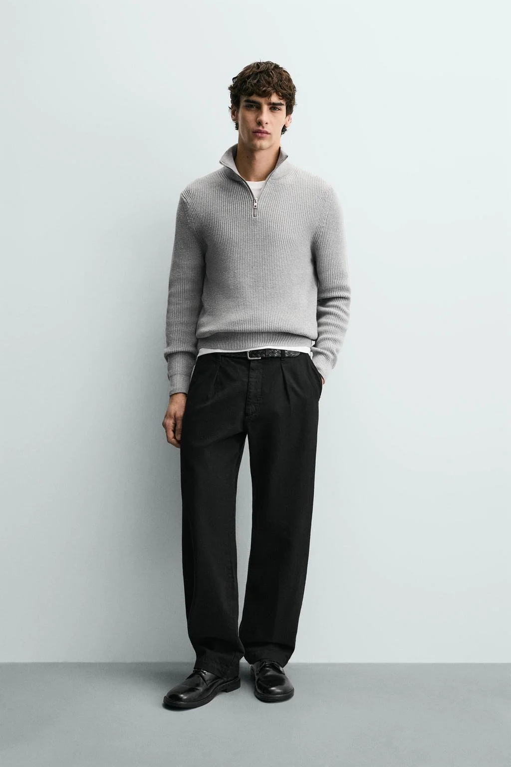 Свитер трикотажный с четвертью молнии — Толстовка с молнией до четверти