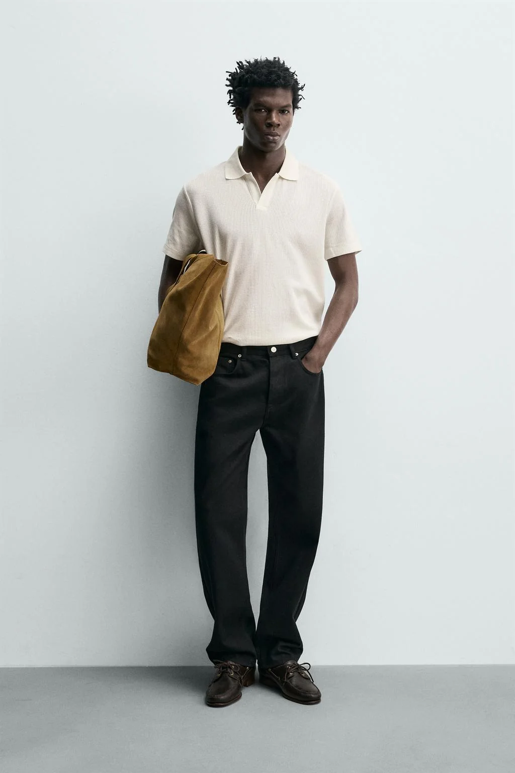 Поло с вертикальной текстурой — Поло