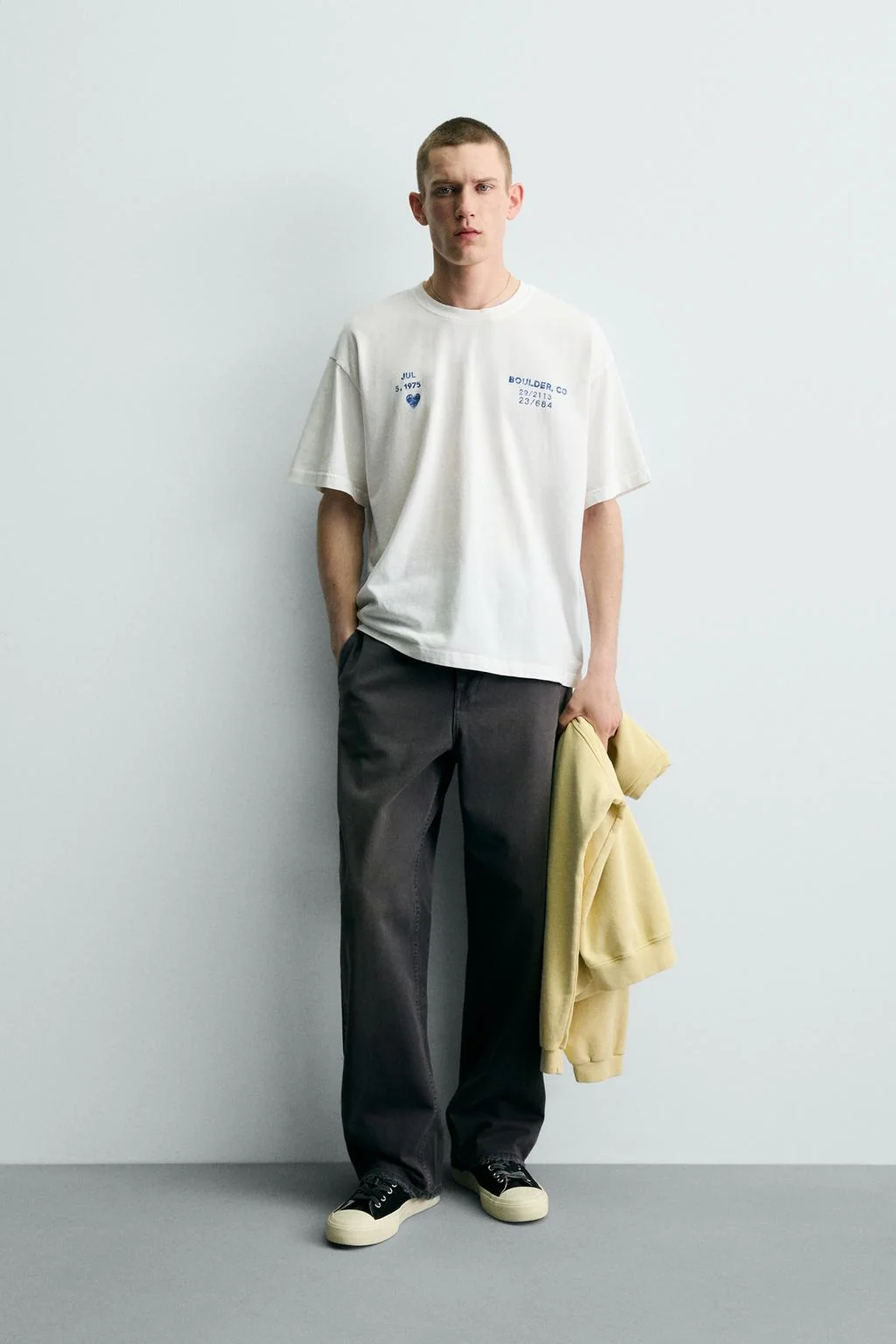 Футболка с набивным принтом после стирки — С принтом