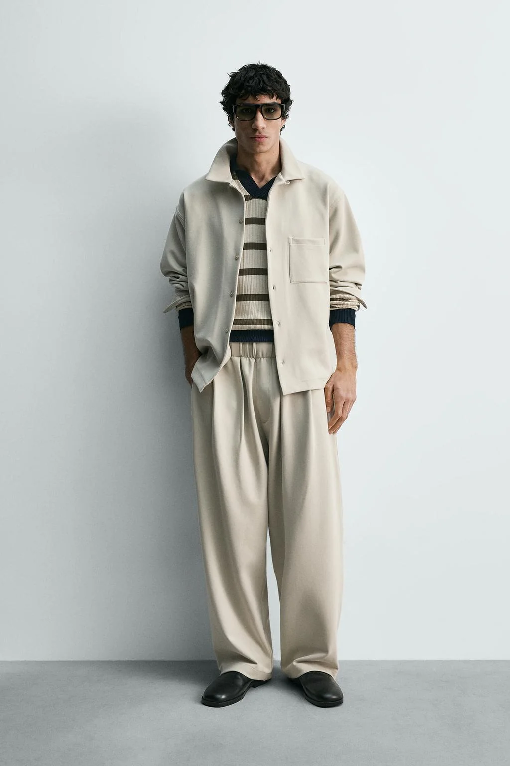 Драпированные брюки из интерлока