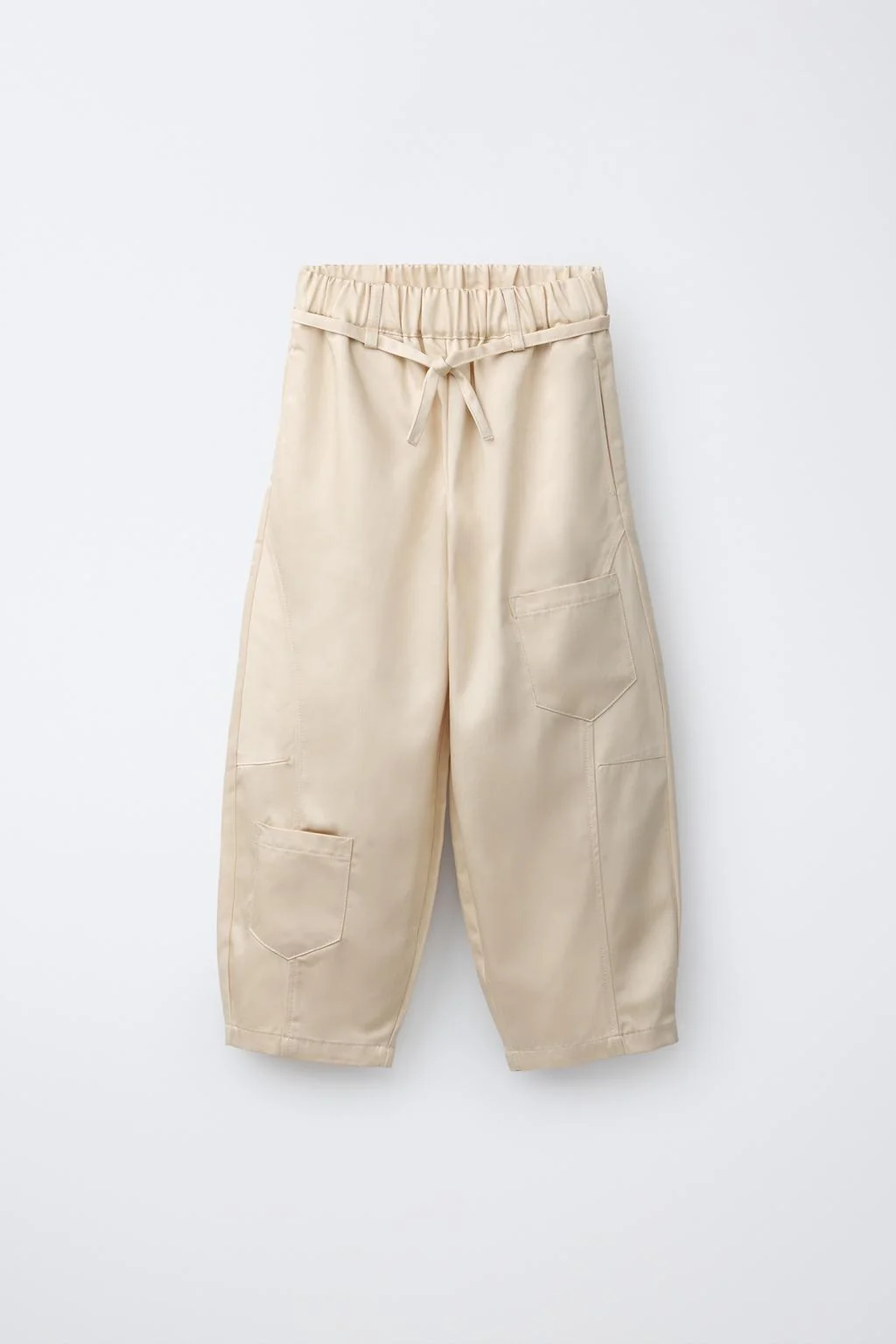 Брюки-бочки с карманами