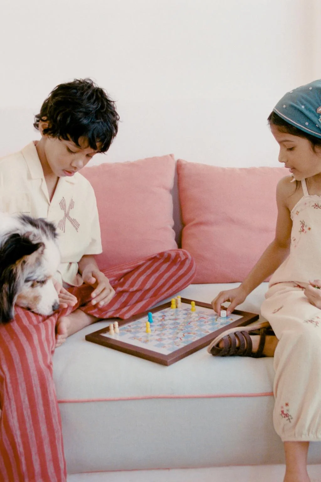 Брюки из смесовой льняной ткани в полоску в деревенском стиле — Специальная серия