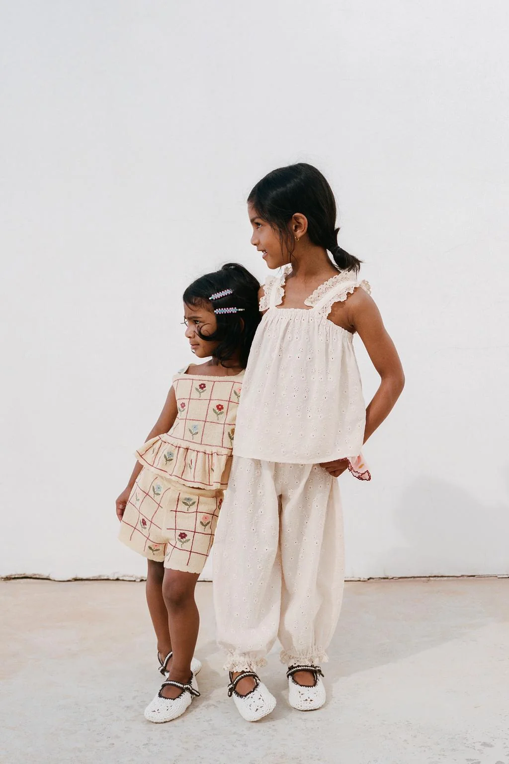 Топ из цветочного трикотажа