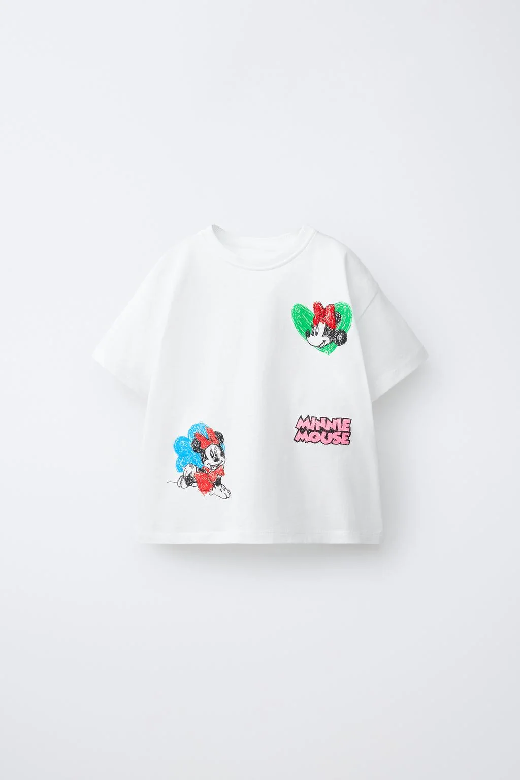 Футболка с мультфильмом Микки и Минни Маус © Disney — С коротким рукавом