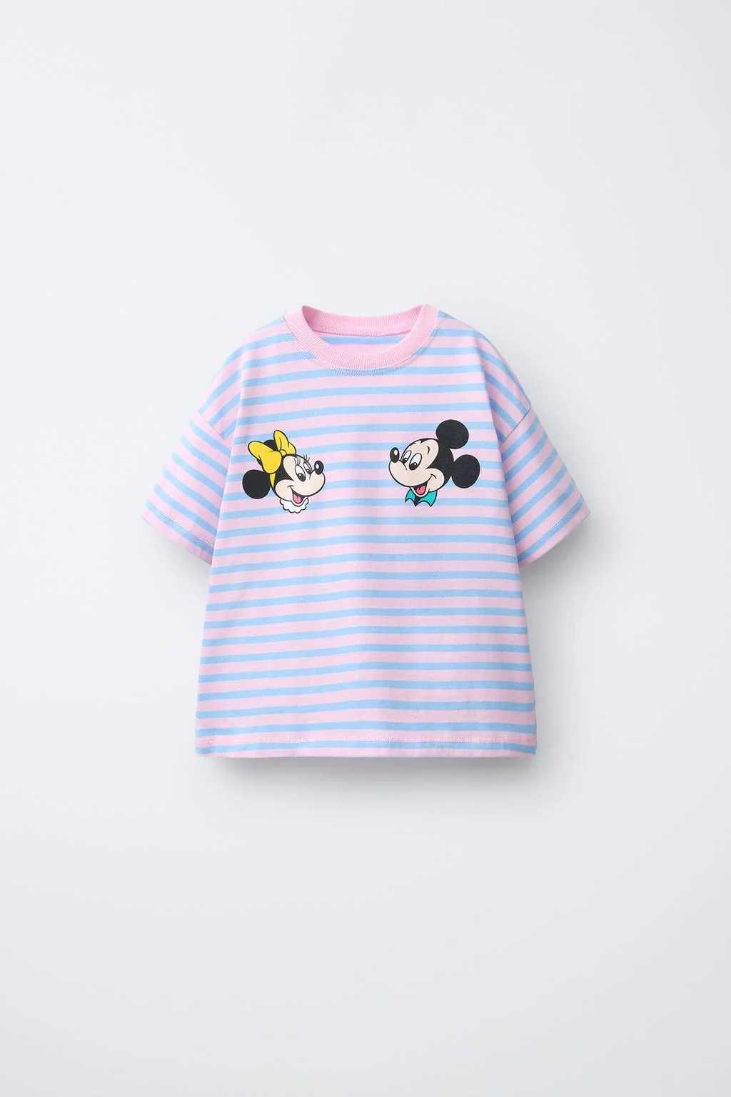 Полосатая футболка с Микки и Минни Маус © Disney — С коротким рукавом