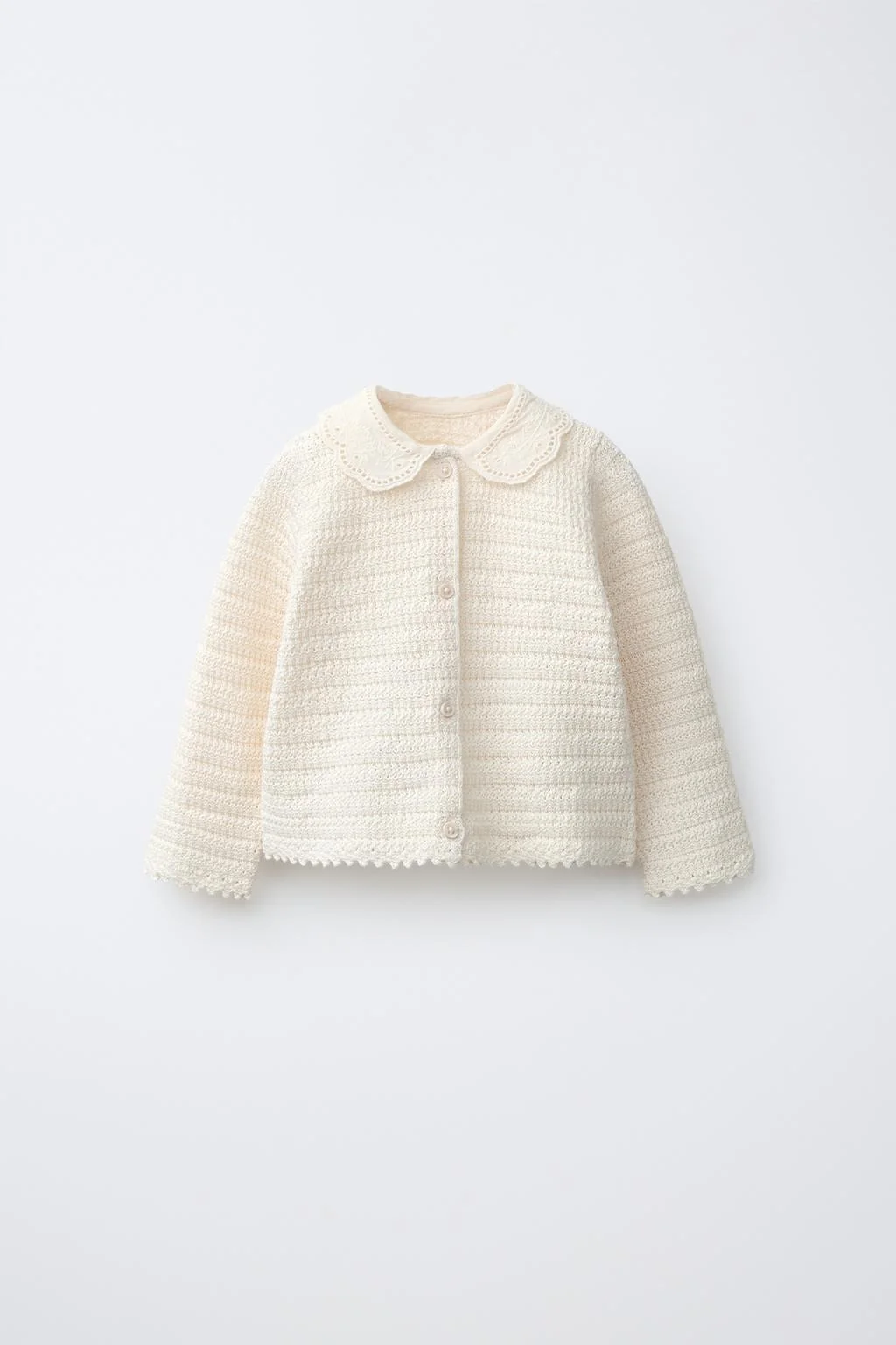 Текстурированная вязаная кардиган