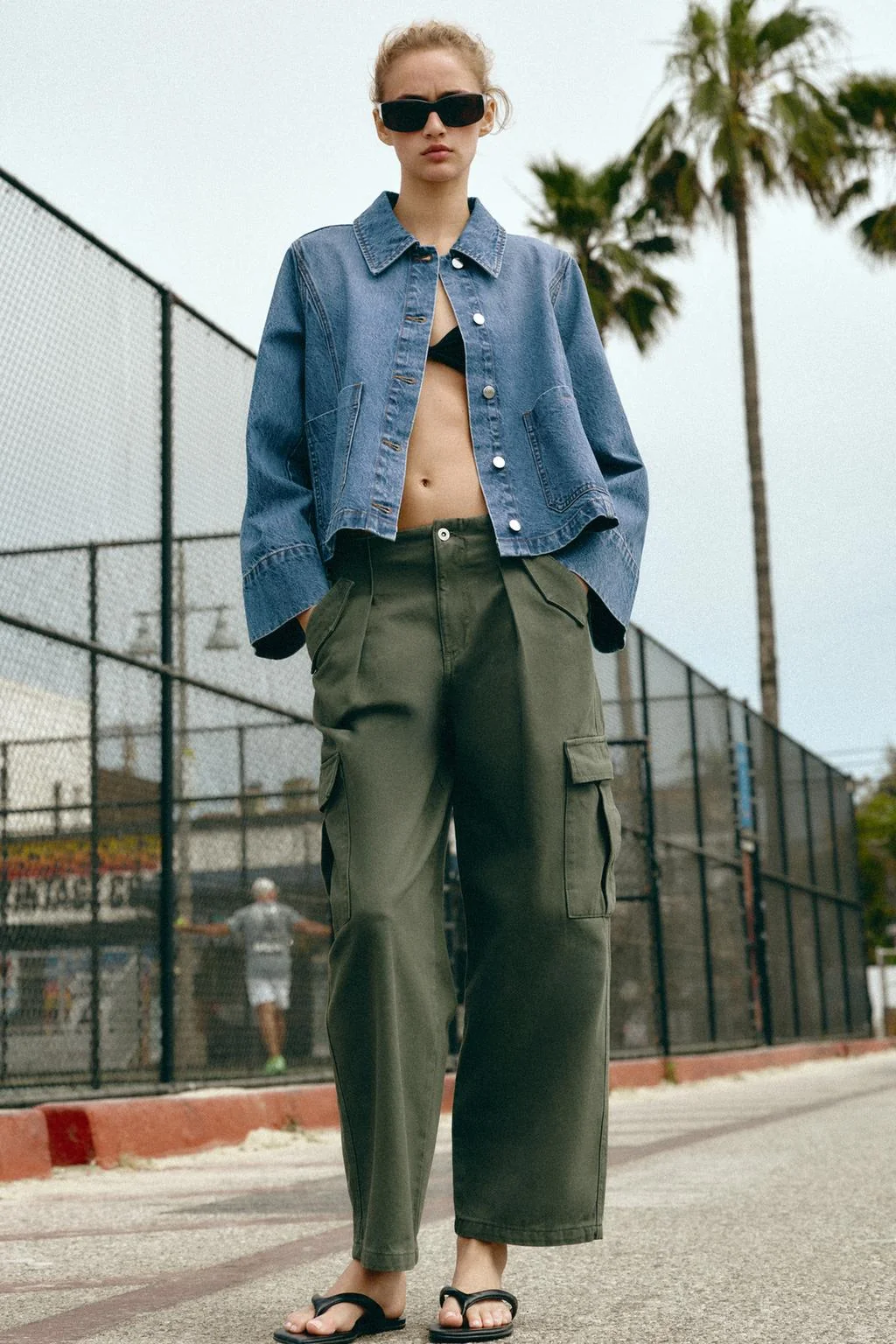 Укороченная денимовая куртка Z1975 — ТРЕНЧИ | КУРТКИ