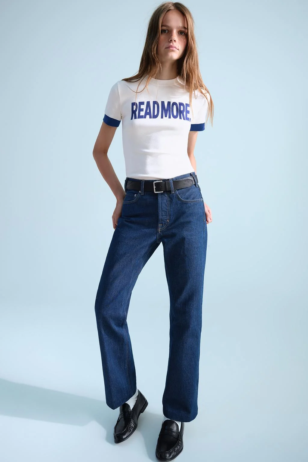 Футболка с контрастным текстом 0FR. Paris x Zara