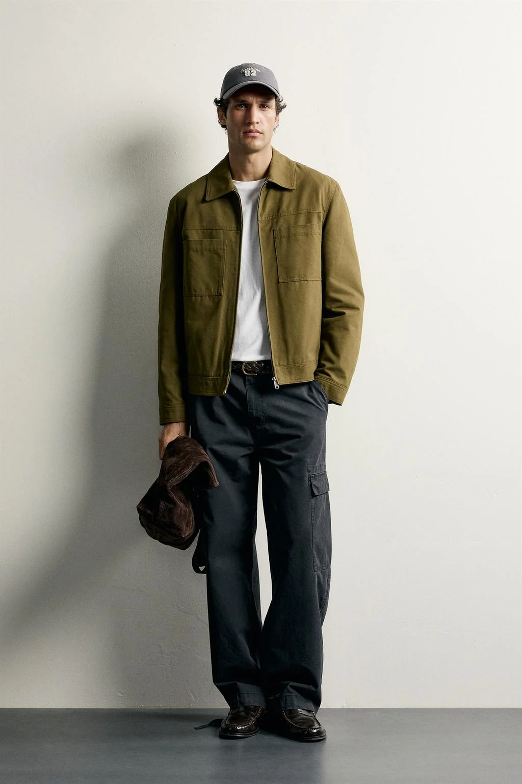 Стеганая overshirt на молнии