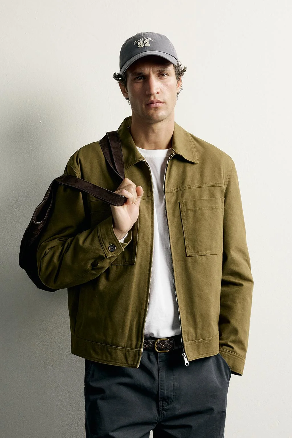 Стеганая overshirt на молнии