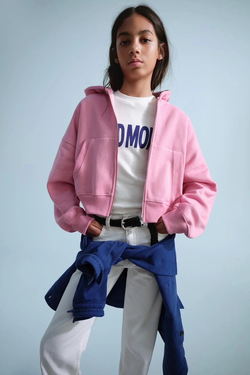 Толстовка на молнии с вышивкой 0FR. PARIS X ZARA