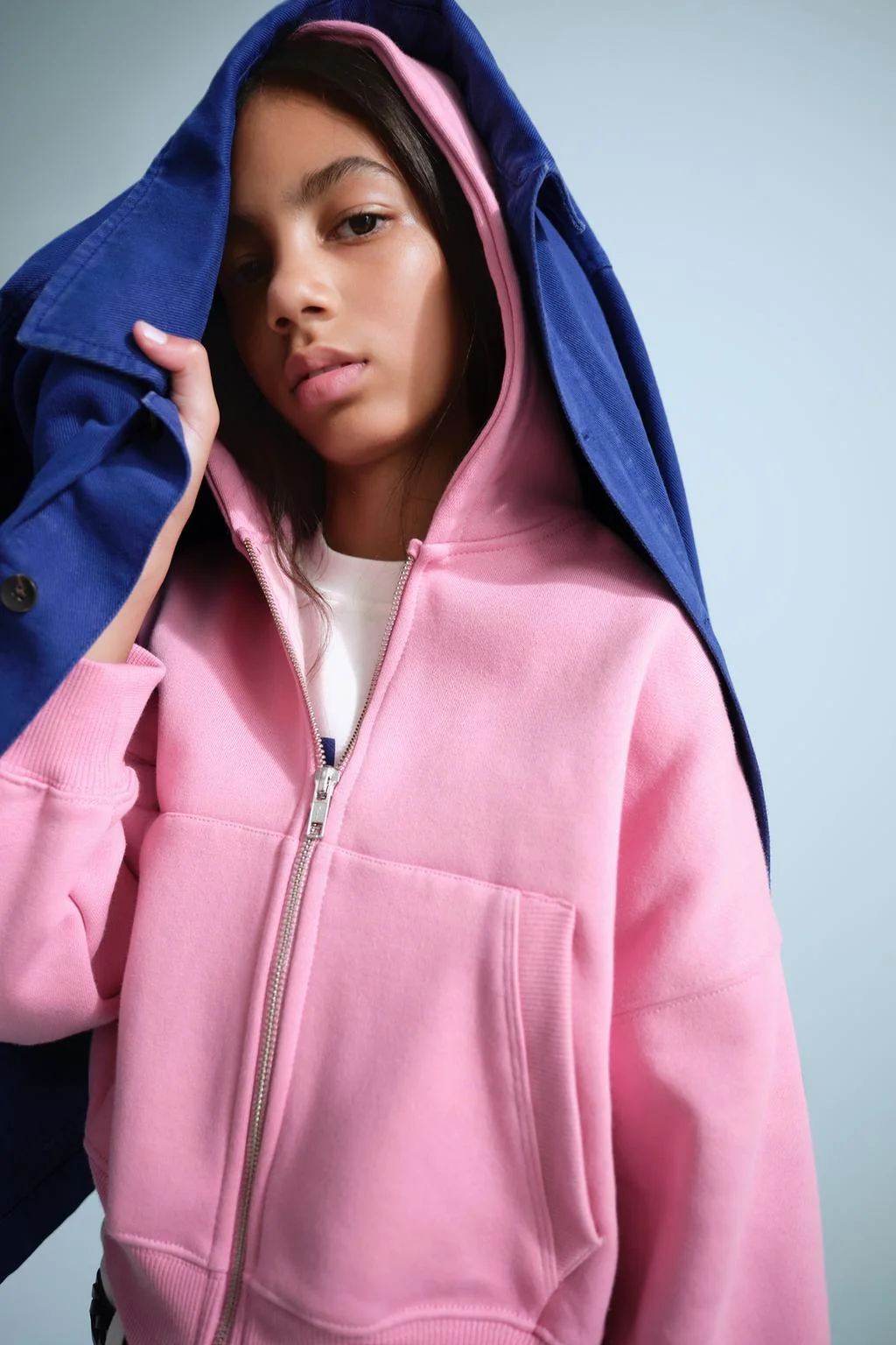 Свитшот на молнии с вышивкой 0FR. Paris x Zara