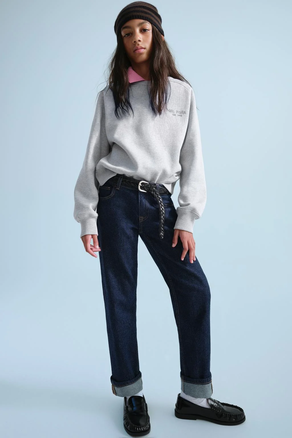 Свитшот с вышитым слоганом 0FR. Paris x ZARA