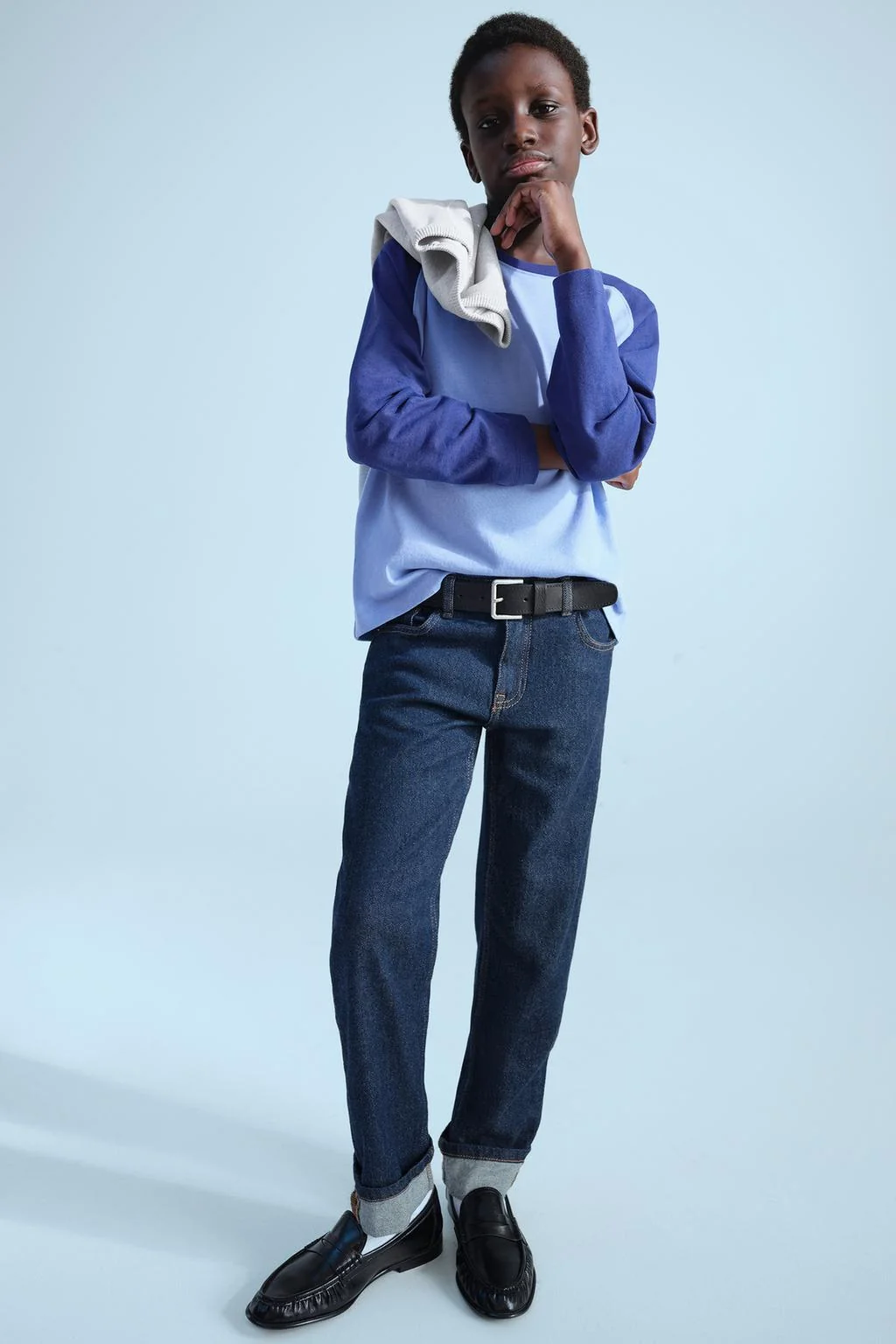 Футболка с длинным рукавом реглан 0FR. Paris x ZARA